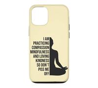 Funny Yoga Mindfulness Meditation Design Case for iPhone 12/12 Pro