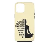 Funny Yoga Mindfulness Meditation Design Case for iPhone 12 Pro Max