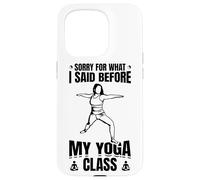 Funny Yoga Quote Ayurveda Case for iPhone 15 Pro