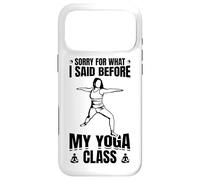 Funny Yoga Quote Ayurveda Case for iPhone 17 Pro Max