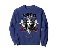 Funny YOLO Jesus Christ Easter Christian Resurrection JK BRB Sweatshirt