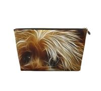 Funny Yorkie Leather Travel Wash Bag, Stylish and Durable, Easy to Carry