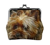 Funny Yorkie Printing Lightweight Coin Purse, Minimalist Wallet for Coffee Runs and Local Outings