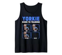 Funny Yorkie Training Guide Sit Paw Fetch Stay Dog Lover Tank Top
