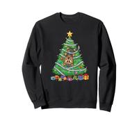 Funny Yorkshire Terrier Dog Christmas Tree Kids Mens Womens Sweatshirt
