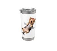 Funny Yorkshire Terrier Dog Duct Tape Meme Graphic Novelty Stainless Steel Insulated Tumbler