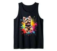 Funny Yorkshire Terrier Dog Pop Art Yorkshire Terrier Lovers Tank Top
