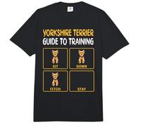 Funny Yorkshire Terrier Guide to Training Dog Obedience Comfort Colors Adult Heavyweight T-Shirt