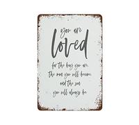 Funny You Are Loved For The Boy You Are The Man You Will Become And The Son You Will Always Be Boy Room Vintage Metal Tin Sign Retro Wall Decor For Home Cafes Office Store Pubs Club 8x12 Inch