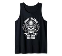 Funny you Asked, I Do Own The Road Motorcycle Skull Design Tank Top