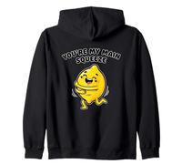 Funny Youre My Main Squeeze Lemon Lover Pun Zip Hoodie