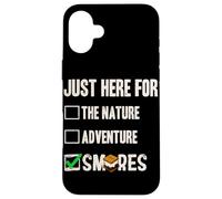 Funny Youth Scout camping smores Camp counselor Case for iPhone 16 Plus