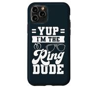 Funny Yup I'm The Ring Dude Wedding Party Wedding Ring Case for iPhone 11 Pro