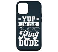 Funny Yup I'm The Ring Dude Wedding Party Wedding Ring Case for iPhone 12/12 Pro