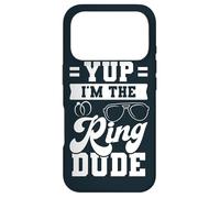 Funny Yup I'm The Ring Dude Wedding Party Wedding Ring Case for iPhone 17 Pro