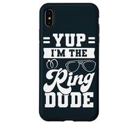 Funny Yup I'm The Ring Dude Wedding Party Wedding Ring Case for iPhone XS Max