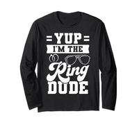 Funny Yup I'm The Ring Dude Wedding Party Wedding Ring Long Sleeve T-Shirt