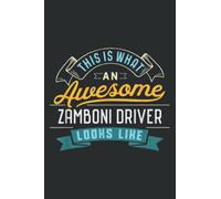 Funny Zamboni Driver Awesome Job Occupation Graduation: Papercode Lined Journal Notebook - 6 x 9 Inch, 110 Page Notebooks for Work, Writing, Note ... Cover College Ruled Journal for Men and Women