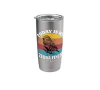 Funny Zebra Finch Design Stainless Steel Insulated Tumbler