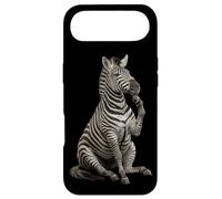 Funny Zebra Thinker Pose Animal Philosophy Humor Case for iPhone Air