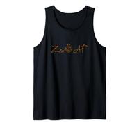 Funny Zen AF yoga slogan Tank Top