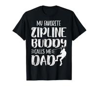 Funny Zipliner's Dad My Favorite Zipline Buddy Calls Me Dad T-Shirt