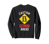 Funny Zodiac Horoscope Gemini Road Sign Traffic Signal Sweatshirt