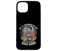 Funny Zombie Birdwatcher Not All Who Wander Are Lost Quote Case for iPhone 15 Plus