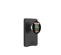 Funny Zombie Girl Beware Zombie Before Coffee PopSockets PopWallet for MagSafe