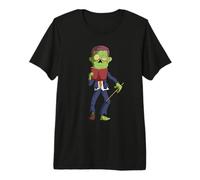 Funny Zombie School Teacher Reading A Book Halloween Premium T-Shirt