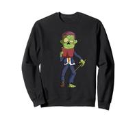 Funny Zombie School Teacher Reading A Book Halloween Sweatshirt