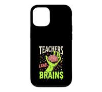 Funny Zombie Teacher Teachers Love Brains Halloween School Case for iPhone 12/12 Pro