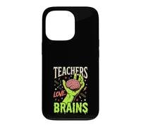 Funny Zombie Teacher Teachers Love Brains Halloween School Case for iPhone 13 Pro