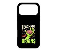 Funny Zombie Teacher Teachers Love Brains Halloween School Case for iPhone 17 Pro Max