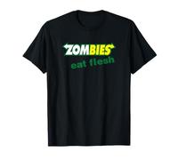 Funny Zombies Eat Flesh Scary Food Halloween Costume T Shirt T-Shirt
