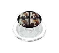 Funny Zoo Animal Cheetah Photo Booth PopSockets PopGrip for MagSafe