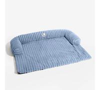 FUNNYFUZZY Drawn Plush Sofa Cushion Size M Blue