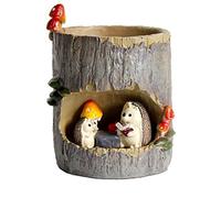 FunnyGoo Succulent Planter Pots Flower Plant Pots Bonsai Pots with Cute Animals for Office Balcony and Garden (Hedgehog)