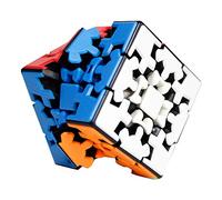 FunnyGoo YuMo Gear Cube 3 x 3 Puzzle Cube 3D Puzzle Smooth Twist Multi Colour