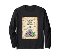 FunnyRocks Over Riches Treasure Map Rockhound Long Sleeve T-Shirt