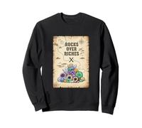 FunnyRocks Over Riches Treasure Map Rockhound Sweatshirt