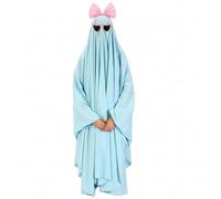 Funnysoft Halloween Sheet Ghost Photo Shoot Adult Costume Ghost Cosplay & Sunglasses & Headband for Cosplay Party(Cyan,L)