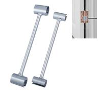 Funnytek 2CPS Hinges Gap Adjusting Wrench, 0.34-0.97in Door Hinge Adjuster Wrench Heavy Duty Hinge Adjustment Cranking Tool for Fire Clean Room Security Door