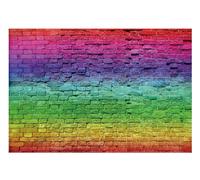 Funnytree Colorful Brick Wall Backdrop LGBT Rainbow Pride Month Graffiti Photography Background Love Birthday Hip Hop Wedding Painting Art Party Banner Decoration Supplies Photobooth Prop 7x5FT