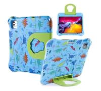 FunnyWin Dinosaur Kids Tablet Case for iPad 10th Generation 10.9 inch Foma EVA Kid-Proof Shockproof Durable Case with Handle Stand for Boy Girl