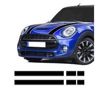FUNOJIM Car Hood Bonnet Stripes Engine Cover Decals Stickers,Fit for Mini Cooper R50 R52 R53 R56 R57 F55 F56 F56 Hatch Accessories