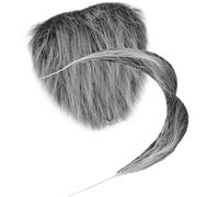 FUNOMOCYA 1 Set Grey Cloth Fake Beard Costume with Adhesive for Halloween | Realistic cosplay beard prop, secure fit that is not easy to detach, comfortable and skin friendly, for dances