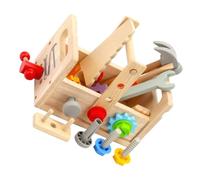 FUNOMOCYA 1 Set Wooden Tool Box Set Educational Learning for Boys Fun Repairing Plaything Tool Kit for Early Development Hands Skills