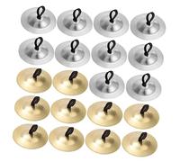 FUNOMOCYA 10 Pairs Finger Cymbals Small Percussion Musical Instruments for Dance Parties and Childrens Events Easy to Carry for Belly Dancing and Rhythm Play