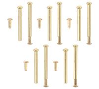 FUNOMOCYA 10 Sets Hand Fan Rivets 3mm Metallic Flower Nails Bamboo Folding Fan Repair Kit Replacement Fasteners for Dancing Handmade